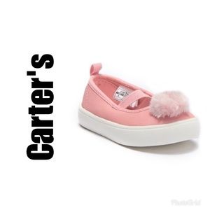 Carter's Pompom Mary Jane Flats Girls sz 12